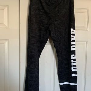 Love pink sweat pants size large
